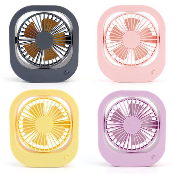 

mini usb charging deskfan portable 360 degree rotating square for home office hubs