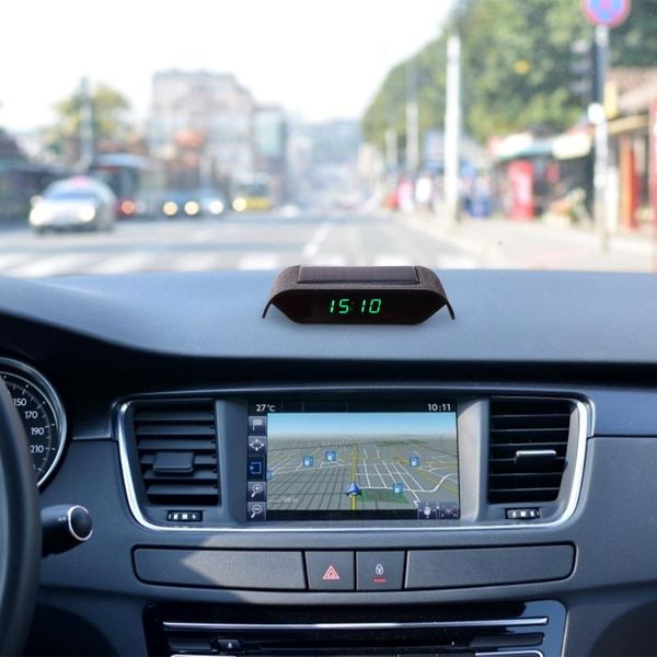 

wall clocks solar car clock high precision luminous vehicle electronic timer