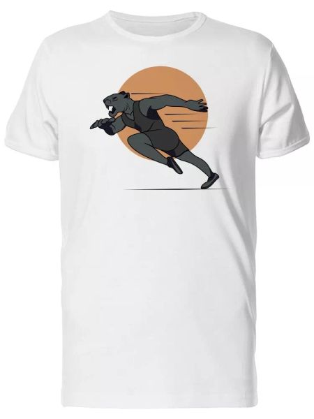 

Running Panther In The Sun Men's Tee -Image by Shutterstock, White;black