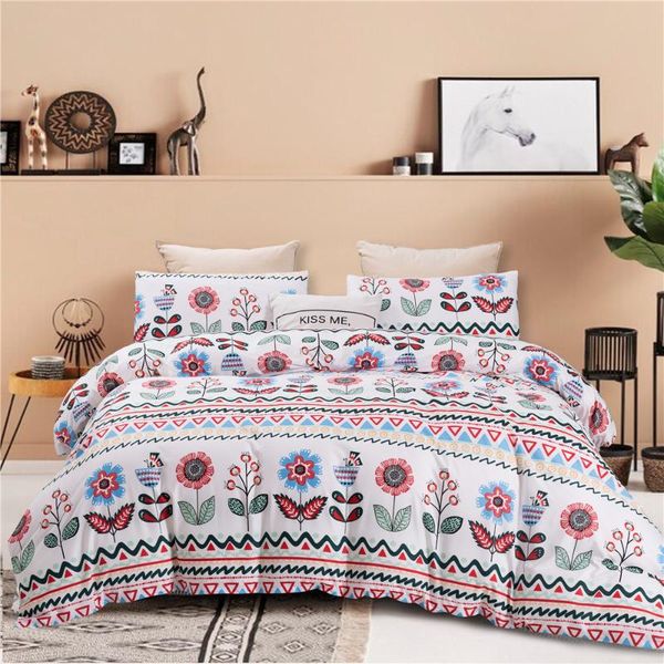 

bedding sets red flowers modern pastoral hawaii comforter set fashion king  twin size bed linen duvet cover gift