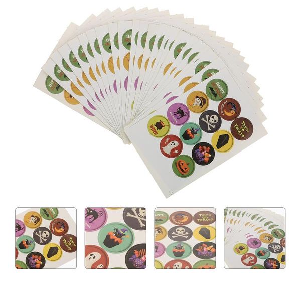 

gift wrap 24 sheets stickers adhesive sealing printed round