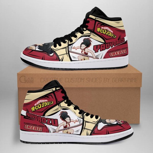 

momo sneakers custom my hero academia anime sho