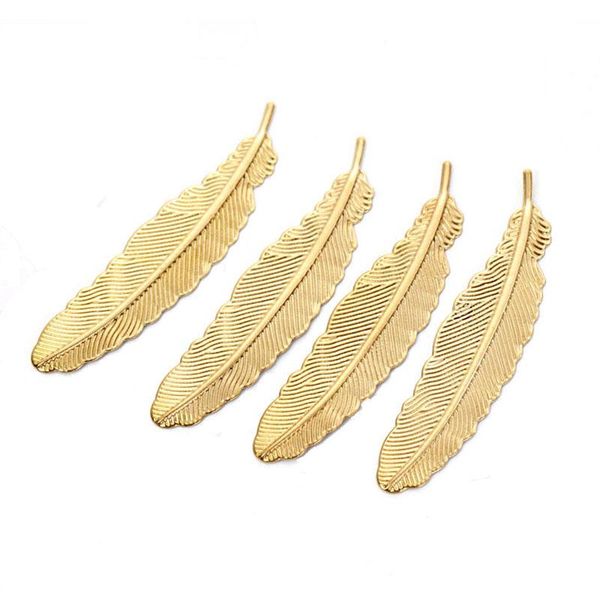 

bookmark 2pcs creative metal feather retro golden school student stationery teacher gift