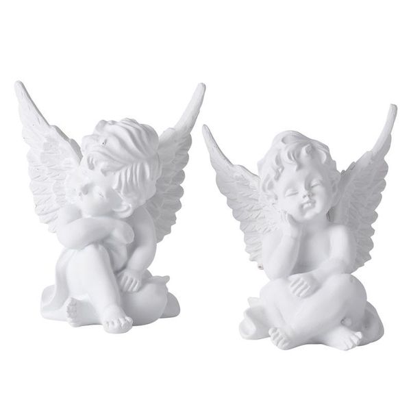 

decorative objects & figurines 1 pair adorable angel creative ornament home decor resin craft birthday gift office decoration crafts
