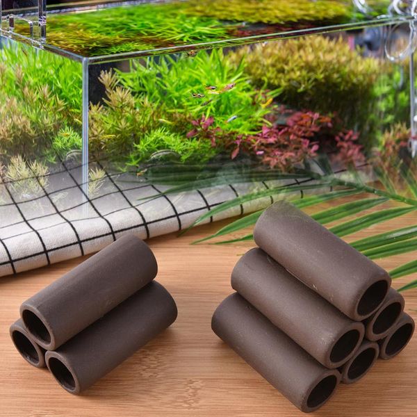 

decorations 1 pcs aquarium fish tank miaed shaped home shrimp spawn nest shelter breeding cave escape plant moss house