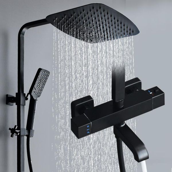 

bathroom shower sets black joint faucet mixer head showers