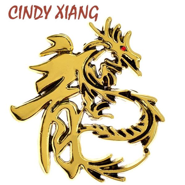 

pins, brooches cindy xiang multicolor enamel dragon for men pin brooch vivid animal large 5 colors available jewelry gift, Gray