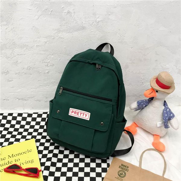 

backpack nylon canvas large capacity women's waterproof 2021 korean fashion
