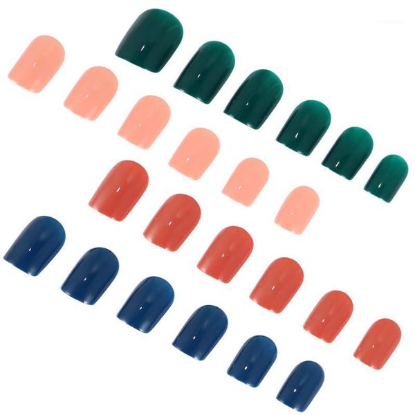 

sets detachable nail art manicure tool fake tips for ladies1, Red;gold