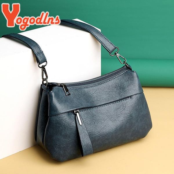 

evening bags yogodlns luxury women shoulder bag soft pu leather messenger fashion crossbody shopping mommy large capacity handbag