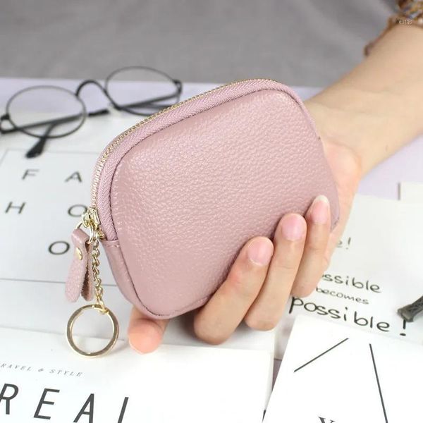

wallets mini purse for men wallet women genuine leather zipper coin vintage short small female card holder women's1, Red;black