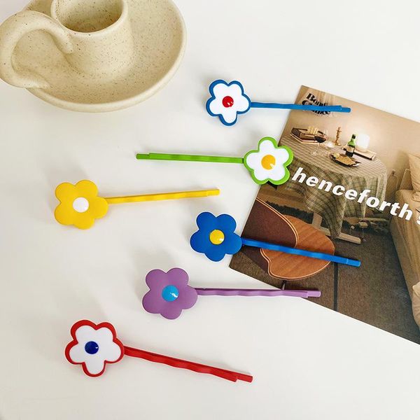 

hair accessories flower clips for women girls hairpins egg barrette bag hat, Slivery;white