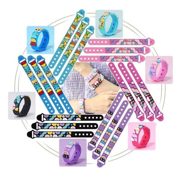 

us stock moc dots bracelet diy craft building blocks homemade craft sets creative jewelry toys for kids girls child birthday gift