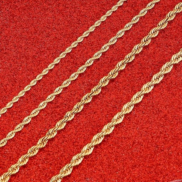 

chains gold filled necklace chain for men women rope jewelry, Silver