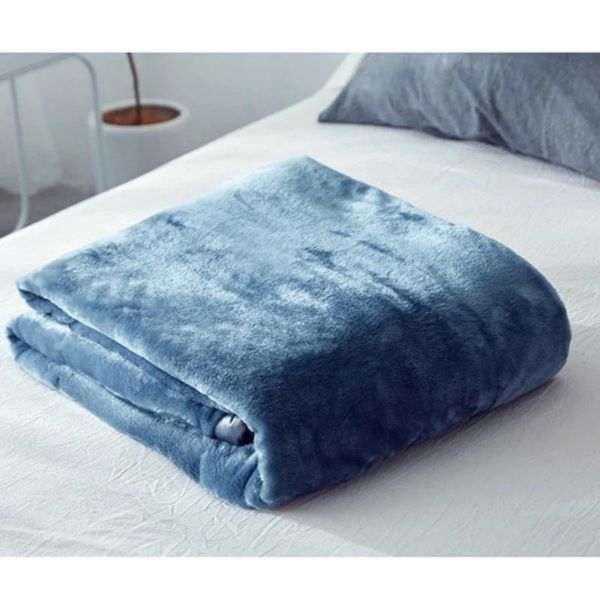 

blankets ocean blue flannel fleece blanket lightweight plush microfiber polar fleec bed cozy solid color couch