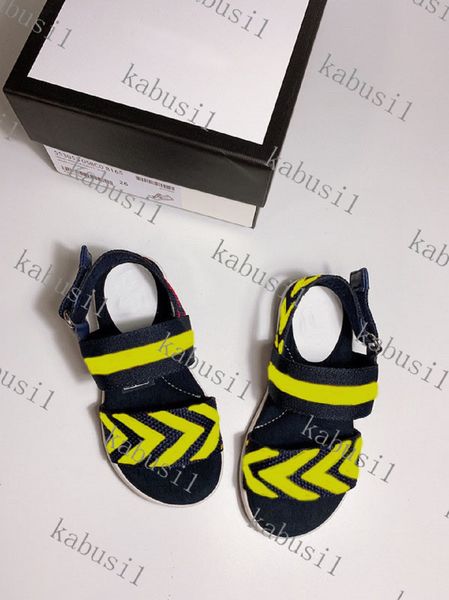 

2021 r children's sandals boys casual sandals bright colors youth shoes, Black;red