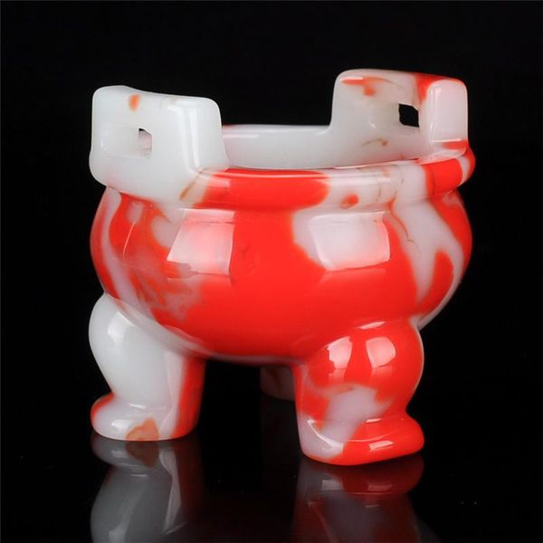 

natural stone small incense burner retro three-legged jade tripod deskdecoration home crafts fragrance lamps