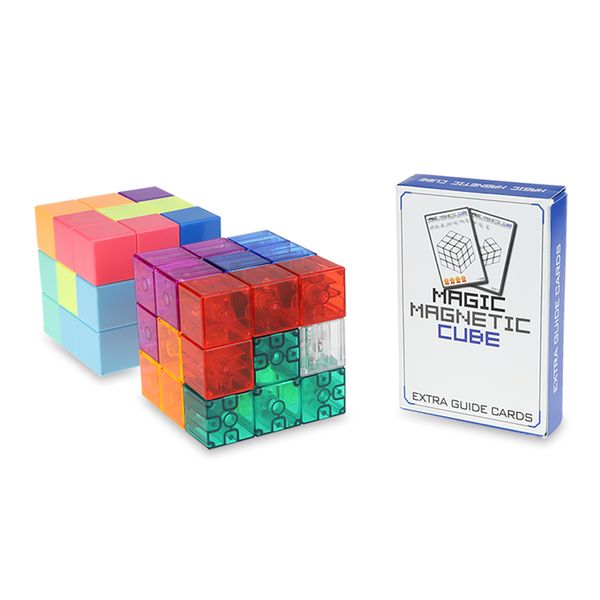 

yj magnetic blocks speed puzzle cube diy 3x3x3 yongjun brain test educational learning toys for kid block magico cubo