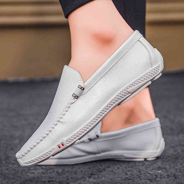 

dress shoes men's peas set feet breathable casual comfortable lok fu driving leather 39-44 i06a, Black