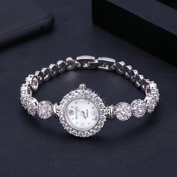 

wristwatches women ladies bling diamonds crystal strap watch fashion luxury stainless steel analog quartz gift relogio feminino, Slivery;brown