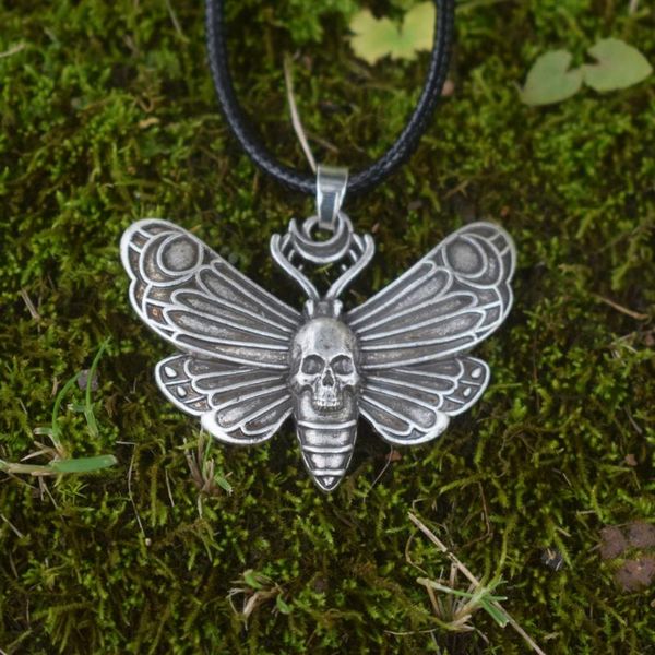 

pendant necklaces 12pcs gothic butterfly moth necklace, Silver