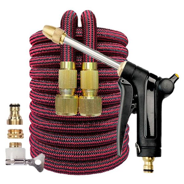 

watering equipments garden hose water gun set flexible magic irrigation tools pressure car wash pipes