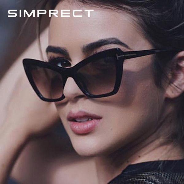 

cat eye sunglasses women fashion black square cateye sun glasses brand designer retro leopard sunglass yj1043, White;black