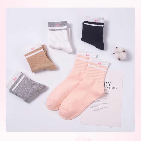 

sports socks breathable mid-tube sport road bicycle colorful women outdoor racing cycling, Black