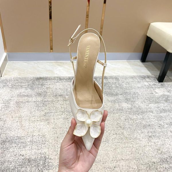 

dress shoes summer style gardenia button white stiletto high-heeled bridal wedding pointed flower banquet women's, Black