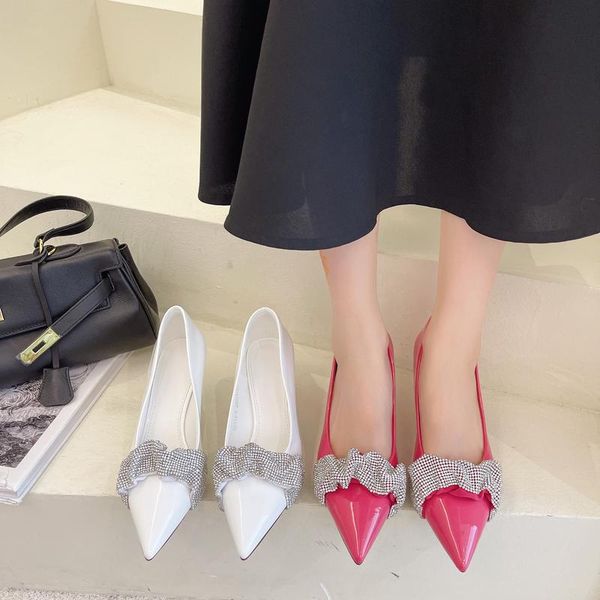 

dress shoes 2021 gold heels women's with spikes sandals ladies pump slip on latest lace-up pointed summer casual african crystal, Black