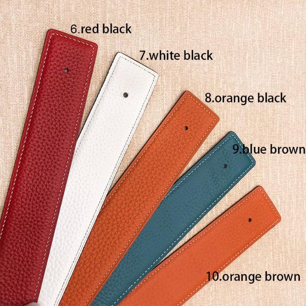 

belts 2021 buckle 3.8cm 4.0cm ciartuar design belt cowskin genuine leather two sides, Black;brown