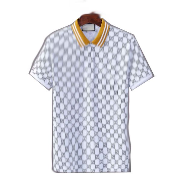 

2022ss fashion designer brand polo shirt mens luxury t shirts polos floral embroidery high street famous print men poloshirts, White;black
