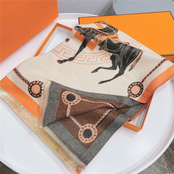 

Scarf Echarpe Winter Fashion Cashmere Silk Warm Scarf 180*65cm Brand Lettescarf