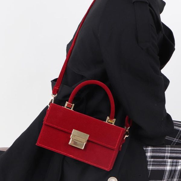 

evening bags corduroy red box women shoulder exquisite designer ladies tote handbags wedding party female hand bag crossbody