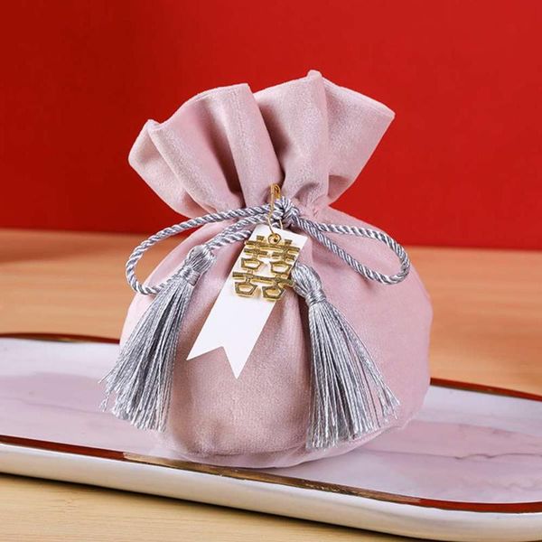 

gift wrap 10 pieces elegant velvet bags drawstring party wedding favors jewelry candy pouch packing bag