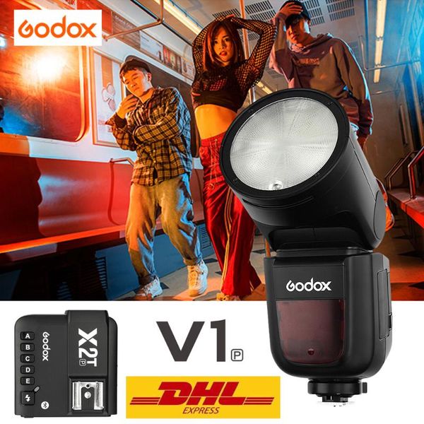 

godox v1p built-in 2.4g wireless x system flash light for pentax cameral li-ion on-camera v1 speedlite x2t trigger flashes