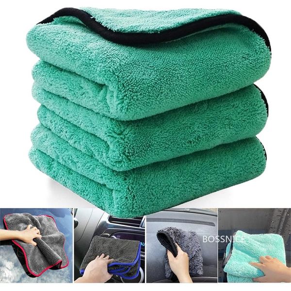 

car sponge 1200gsm detailing wash microfiber towel cleaning drying auto washing cloth micro fiber rag accessories 40x40cm