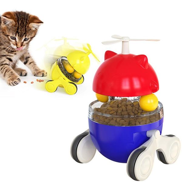 

cat toys supplies smart toy pet product with wheels drop dispenser tumbler interactive