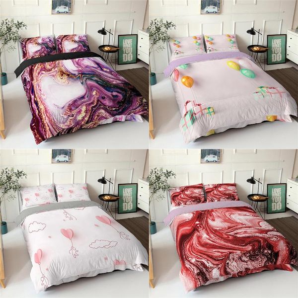 

bedding sets 2021 3d bed duvet cover pillowcases kids adults comfortable quilt covers twin full  king double sizes bedclothes