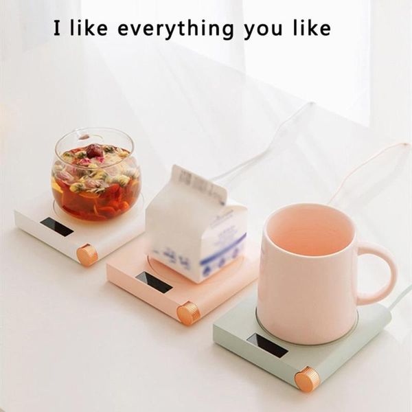 

cups & saucers electric coffee cup warmer heating mat pad heater for tea milk home office mug fast adjustable