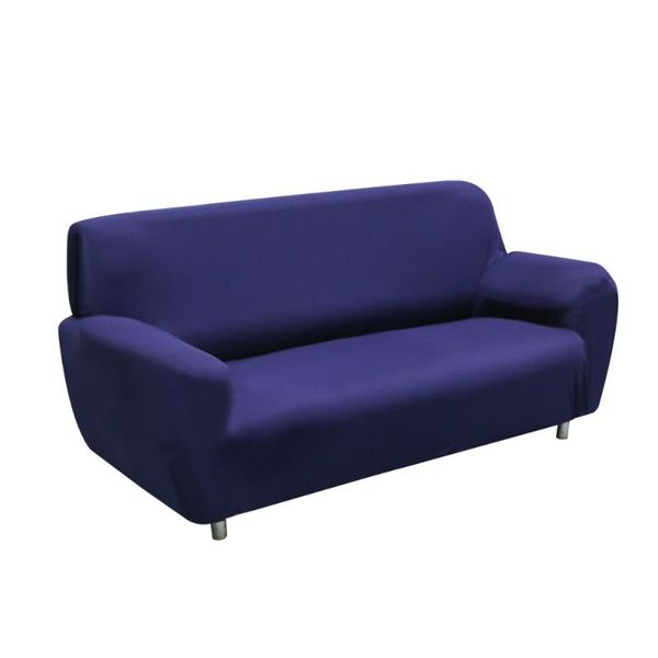 

chair covers high elasticity anti-mite sofa cover slipcover couch for three people(navy)