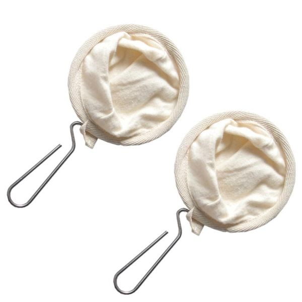 

coffee filters 2pcs flannel cloth filter strainer dripper (assorted color)