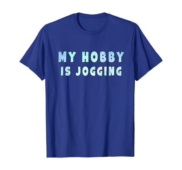 

my hobby is jogging t-shirt, White;black