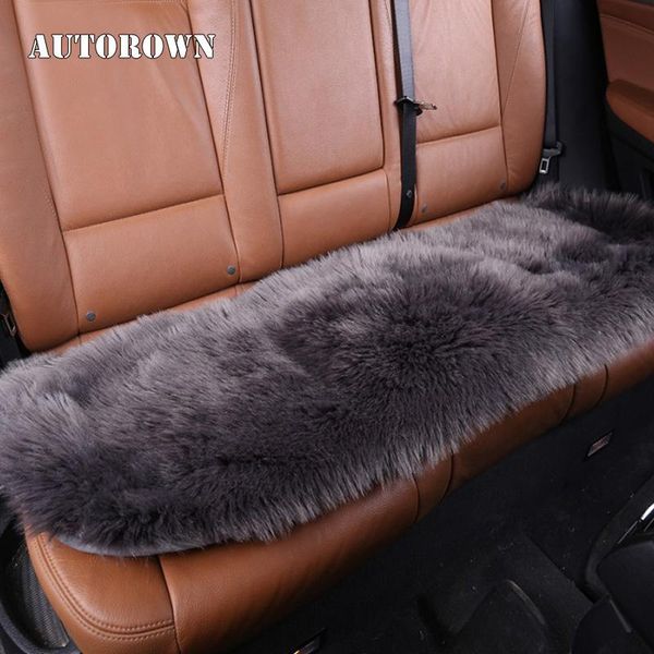 

car seat covers autorown faux sheepskin back cushion long wool universal size auto interior accessories four seasons 2021