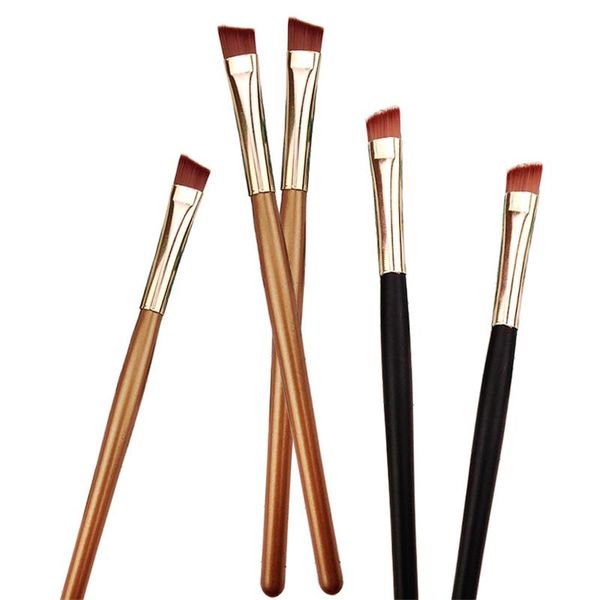 

eyelash curler 1pcs eyebrow brush beauty makeup tools brushes cosmetic 2 color gold black wooden handle make up