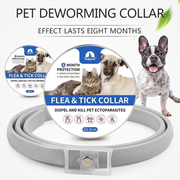 

dog collars & leashes adjustable pet collar anti flea ticks waterproof mosquito insect repellent for dogs cat long lasting accessories