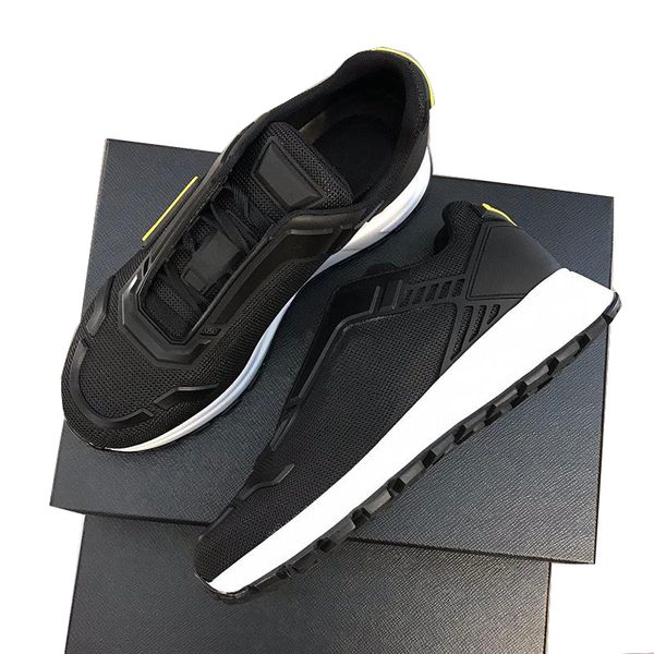 

brand designer men prax 01 shoes platform sneakers casual runner sneaker real leather flat trainers black white lace-up breathable rubber so