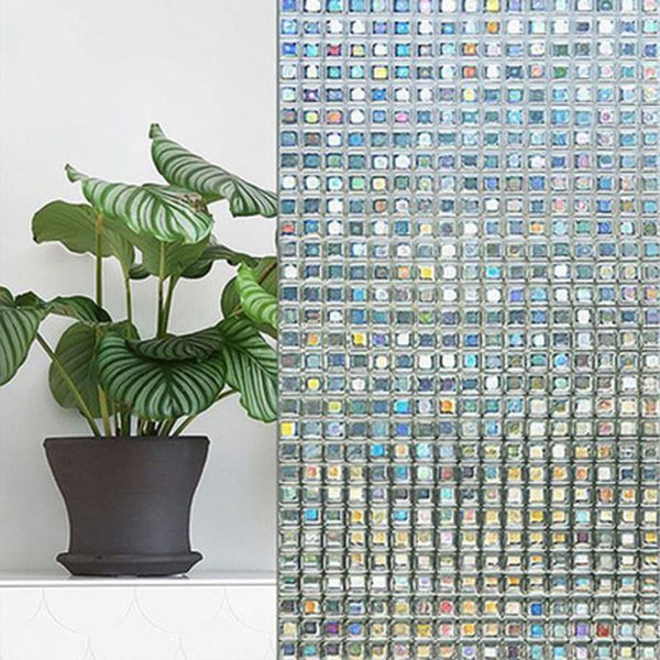 

window stickers pvc sequined grid electrostatic glass glue-film removable grilles