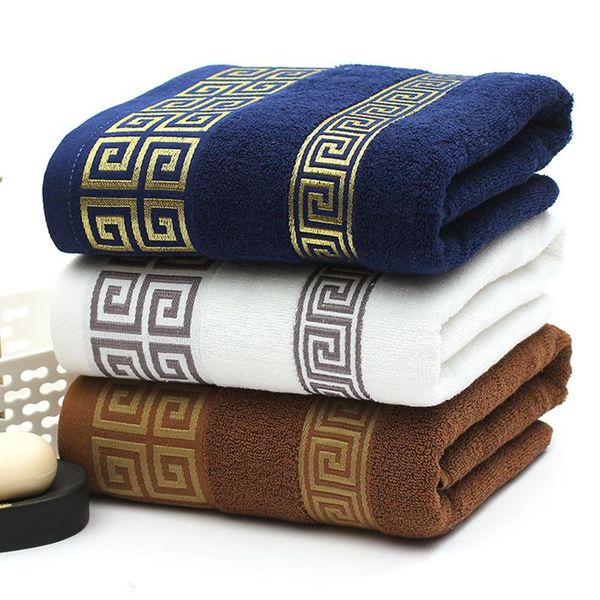 

luxury soft embroidered towels bathroom strongly water absorbent beach towel 100% cotton 35x75cm