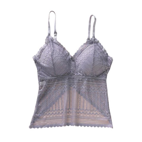 

women's tanks & camis women beauty back lace strapless tank undefined vest underwear tube v-neck small chest camisoles lingeri, White